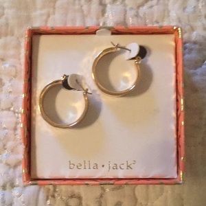 Thick hoop earrings
